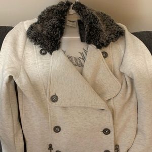 Fleece jacket, great condition, detachable hood NA